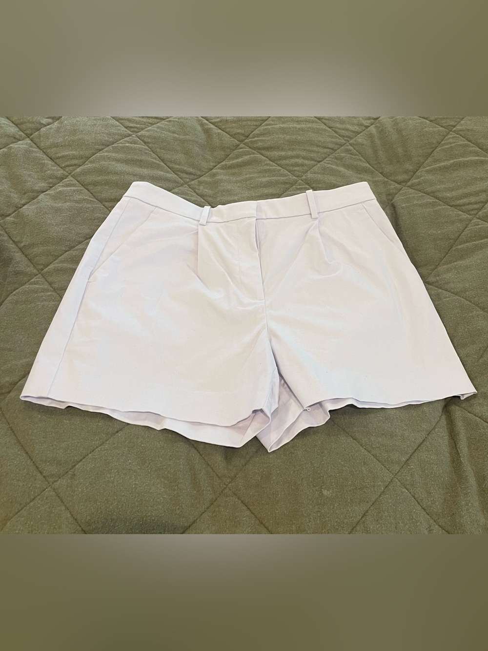 Banana Republic Light Lavender Cotton Tailored Shorts Size 8 (M)